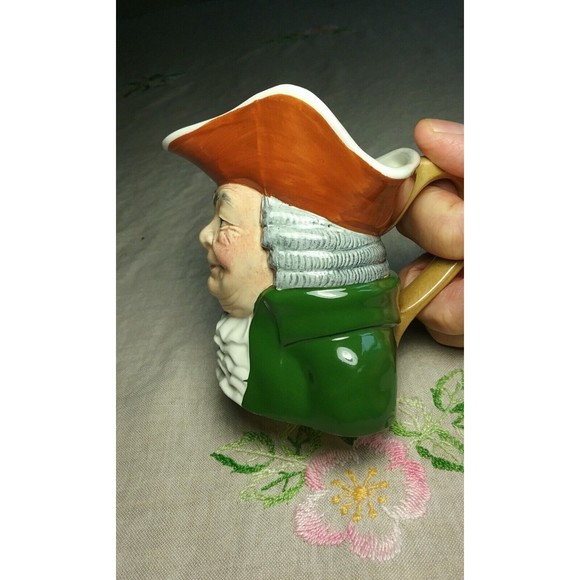 Vintage Olde Staffordshire Squire Toby Jug Creamer Made in England Hand Painted - Picture 6 of 10